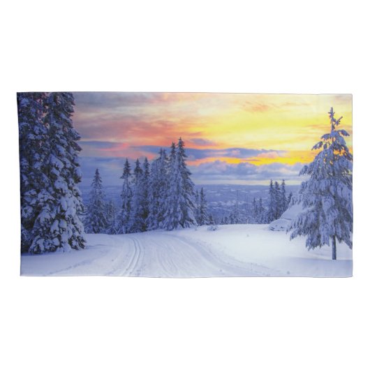 Winterlandschap Kussensloop (Achterkant-Rechts)