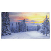 Winterlandschap Kussensloop (Voorkant-Rechts)