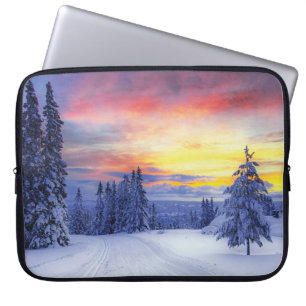 Winterlandschap Laptop Sleeve