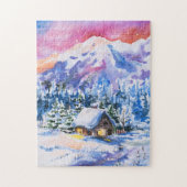 Winterlandschap Legpuzzel (Verticaal)
