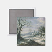 Winterlandschap Magneet (Voorkant / Achterkant)