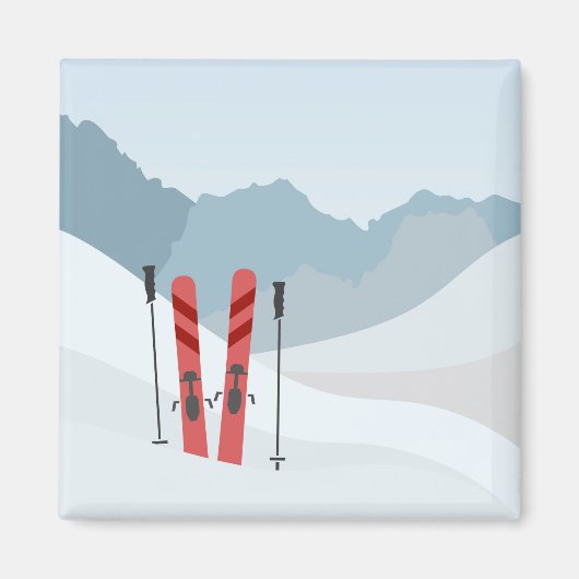 Winterlandschap Magneet (Voorkant)