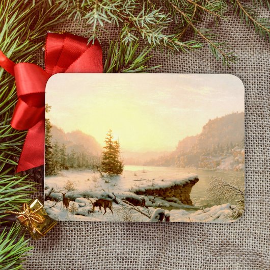 Winterlandschap Magneet