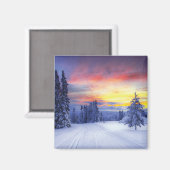 Winterlandschap Magneet (Voorkant / Achterkant)