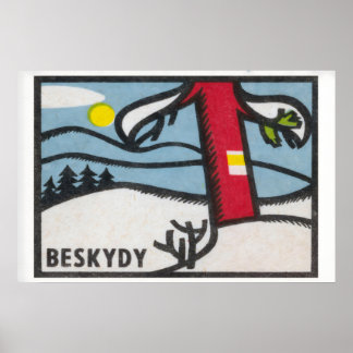 Winterlandschap Matchbox Kunstprint, Tsjechisch Vi Poster