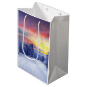 Winterlandschap Medium Cadeauzakje (Voorkant Gekanteld)