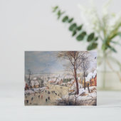 Winterlandschap met Birdval, 1601 Briefkaart (Staand voorkant)