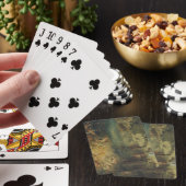 Winterlandschap met dorpelingen die hout verzamele pokerkaarten (Insitu)