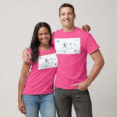 Winterlandschap met lange bergen t-shirt (Unisex)