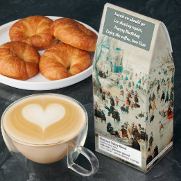 Winterlandschap met schaatsers aanpassen 1608 