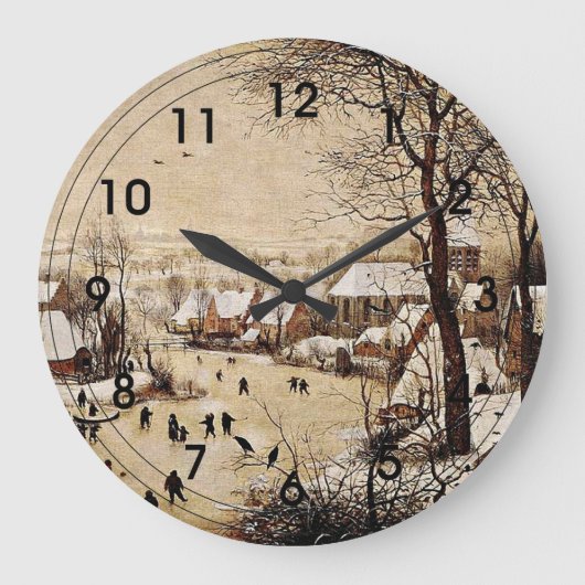 Winterlandschap met Skaters Grote Klok (Voorkant)