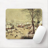 Winterlandschap met skaters van Pieter Bruegel Muismat (Met muis)