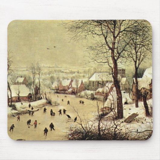 Winterlandschap met skaters van Pieter Bruegel Muismat (Voorkant)