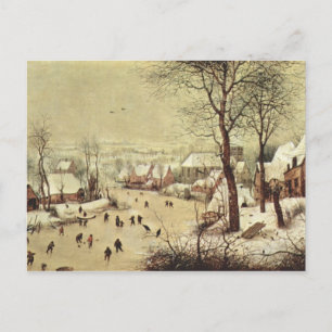 Winterlandschap met vogeltrap - 1565 briefkaart