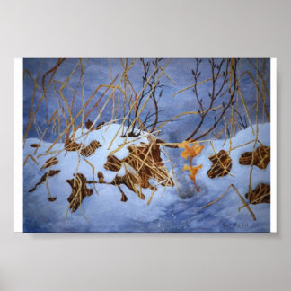 Winterlandschap Mini-Poster Poster