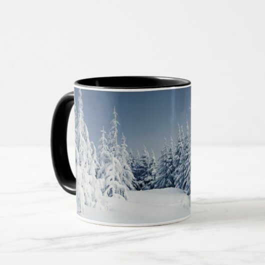 Winterlandschap Mok (Voorkant links)