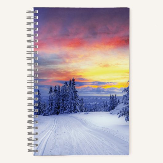 Winterlandschap Notitieboek (Voorkant)