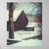 Winterlandschap Poster (Voorkant)