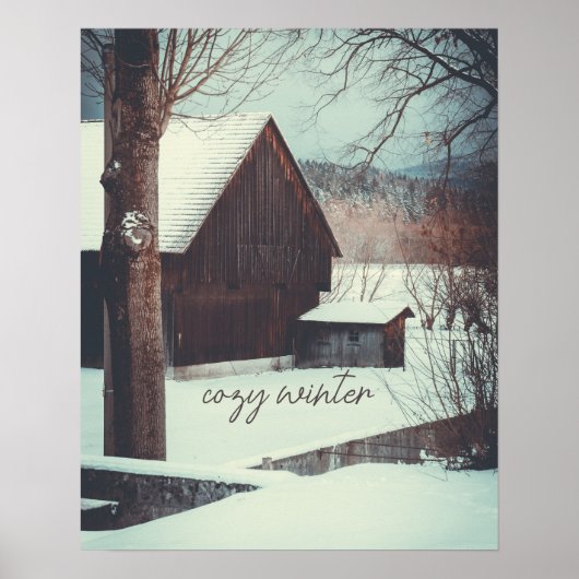 Winterlandschap Poster (Voorkant)
