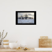 winterlandschap poster (Keuken)