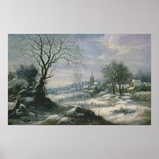 Winterlandschap Poster (Voorkant)
