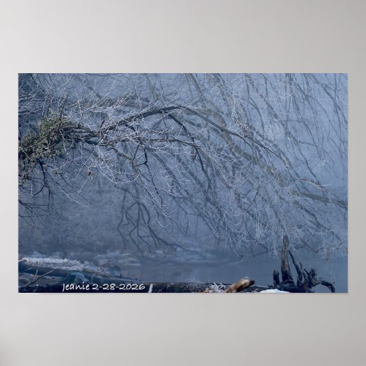 Winterlandschap poster (Voorkant)