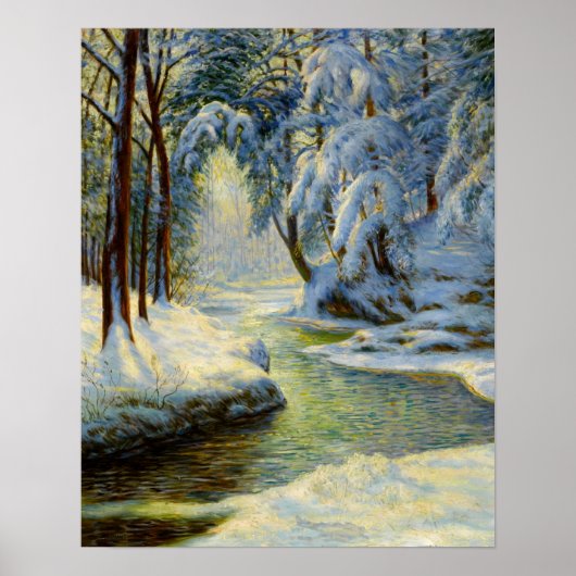winterlandschap; poster (Voorkant)