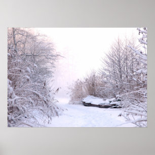 Winterlandschap Poster