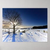 Winterlandschap Poster (Voorkant)