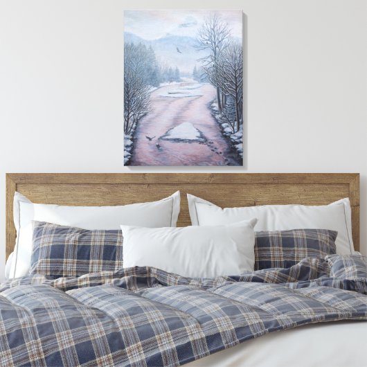 Winterlandschap Schilderen 9 Eagles River Print (Insitu (Slaapkamer))