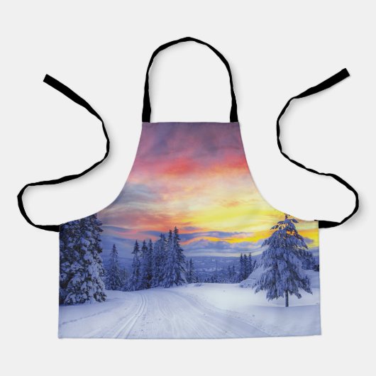 Winterlandschap Schort (Voorkant)