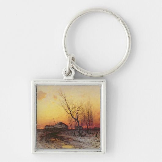Winterlandschap Sleutelhanger (Voorkant)