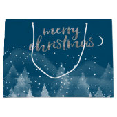 Winterlandschap Sneeuw Groot Cadeauzakje (Voorkant)