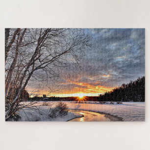 Winterlandschap Sneeuwsfeer Legpuzzel