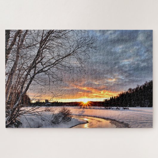Winterlandschap Sneeuwsfeer Legpuzzel (Horizontaal)