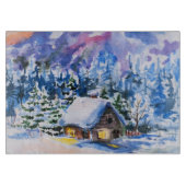 Winterlandschap Snijplank (Voorkant)