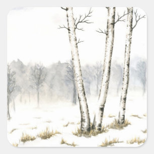 Winterlandschap Sticker
