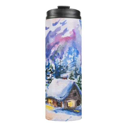 Winterlandschap Thermosbeker (Voorkant)