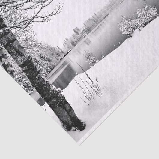 winterlandschap-tissuepapier tissuepapier (Detail)