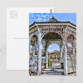 Winterlandschap van de tuin van de Herb (Briefkaar Briefkaart (Voorkant / Achterkant)