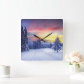 Winterlandschap Vierkante Klok (Huis)