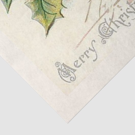 winterlandschap voor Kerstmis Tissuepapier (Detail)