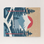 Winterlandschap & Zonsopgang Legpuzzel (Horizontaal)