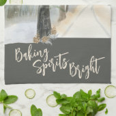 Winterlandschapsbakkerijspirits Bright Theedoek (Gevouwen)