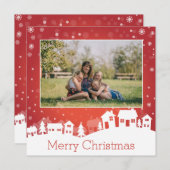 Winterlandschapsfoto Feestdagenkaart (Voorkant / Achterkant)