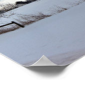 Winterlandschapsfoto Poster (Hoek)