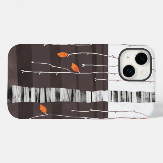 Winterlandschapsstructuur Case-Mate iPhone Case (Achterkant (horizontaal))