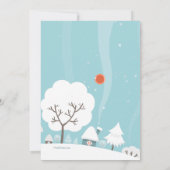 Winterlandschapsuitnodiging Kaart (Achterkant)