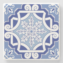 Winterleaf Scroll Stenen Onderzetter