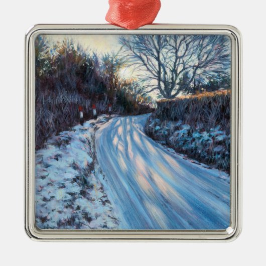 Winterlicht Metalen Ornament (Voorkant)